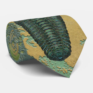 Gravata "Paleo-chic" Calymene Niagarensis Trilobite