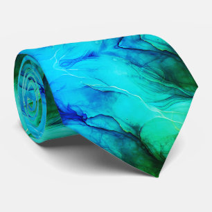 Gravata Paleta de Cores Verde Flamboyant Ousada Vibrante M