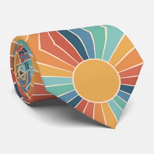 Gravata Paleta Retro Vintage (Rolled)