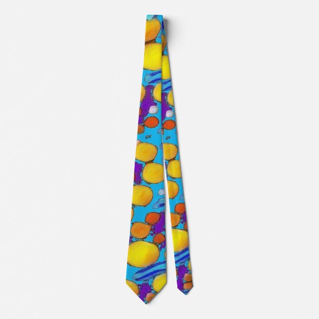 Gravata paletas multicoloridas (Frente)