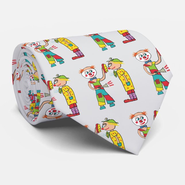 Gravata Palhaços de Circo (Rolled)