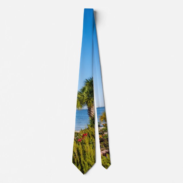 Gravata Palm Trees Bayside Morning Tie (Frente)