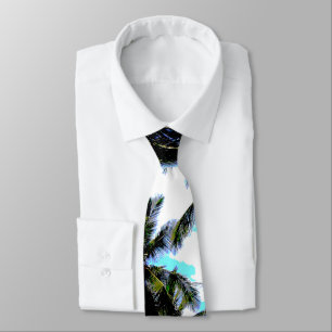 Gravata Palmeiras num Design Posterizado
