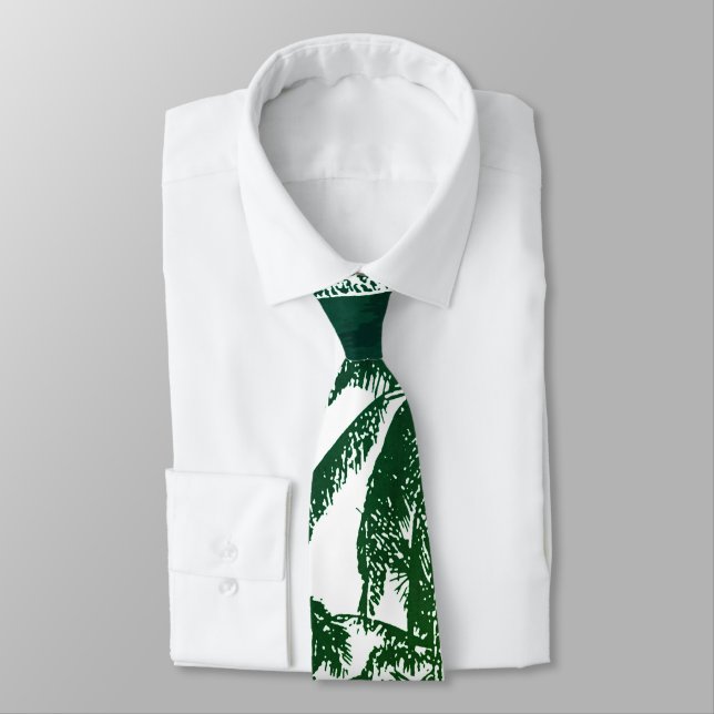 Gravata Palmeiras tropicais (Amarrado)