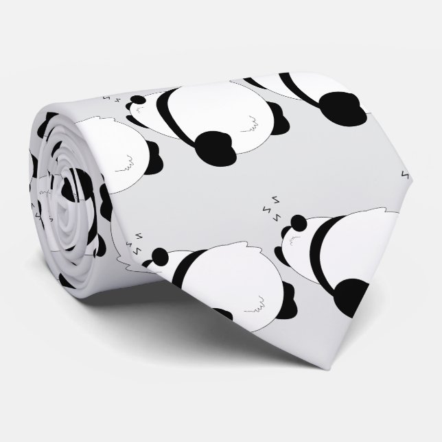 Gravata Panda Design (Rolled)