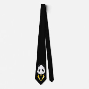 Gravata Panda luxuosa