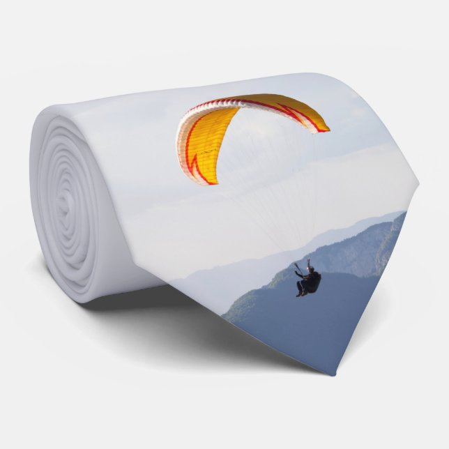 Gravata Panfleto Laranja Parapente Suíço (Rolled)