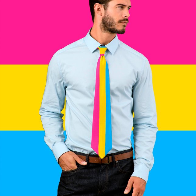 Gravata Pansexual Flag & Pride community business /gender (Criador carregado)