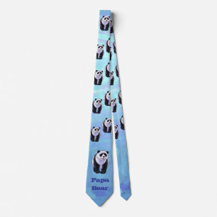 Gravata Papa Panda Bear Tie