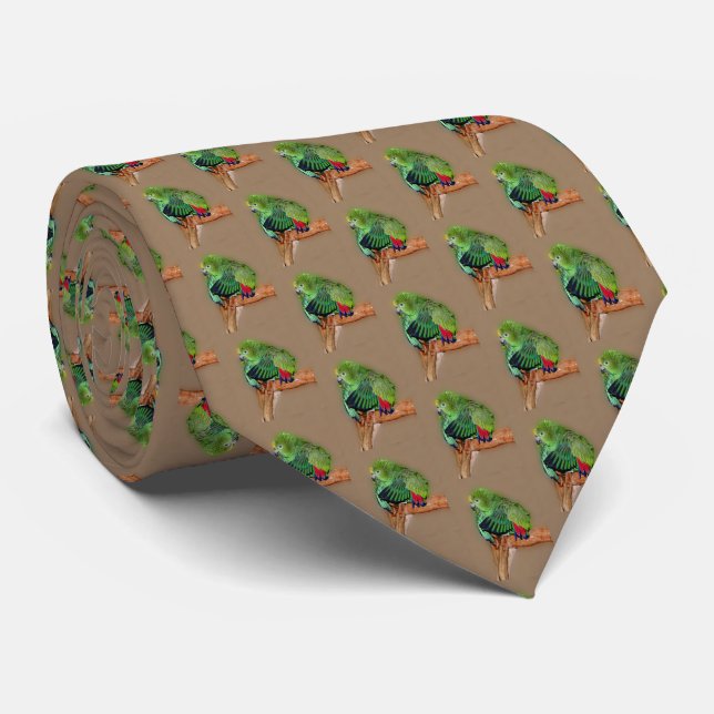 Gravata Papagaio Bobo de Papo Amarelo Padrão (Rolled)