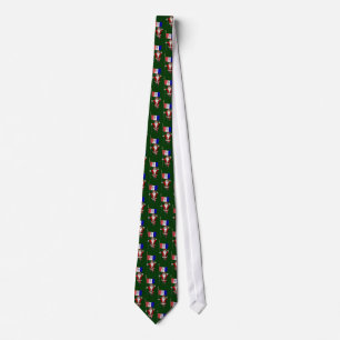 Gravata Papai Noel Com Bandeira De Cleveland