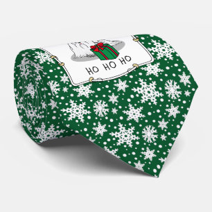 Gravata Papai Noel Maltês de Natal Engraçado