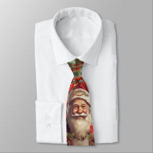 Gravata Papai Noel Vintage São Nicolau Natal