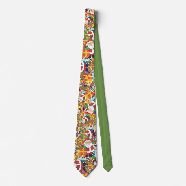 Gravata Papais noeis de Natal Bolsas de Feriado (Frente)