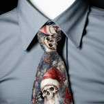 Gravata Papais noeis góticos crânios em Red Santa Hats Got<br><div class="desc">Mostre seu estilo de Natal com nosso Papai noel Gótico, Skulls Men's Tie. Projetada para entusiastas góticos, esta gravata adiciona um toque de talento negro e único à sua roupa de férias. Quer você esteja participando de festas de Natal, casamentos com temas góticos, ou simplesmente queira expressar seu amor por...</div>