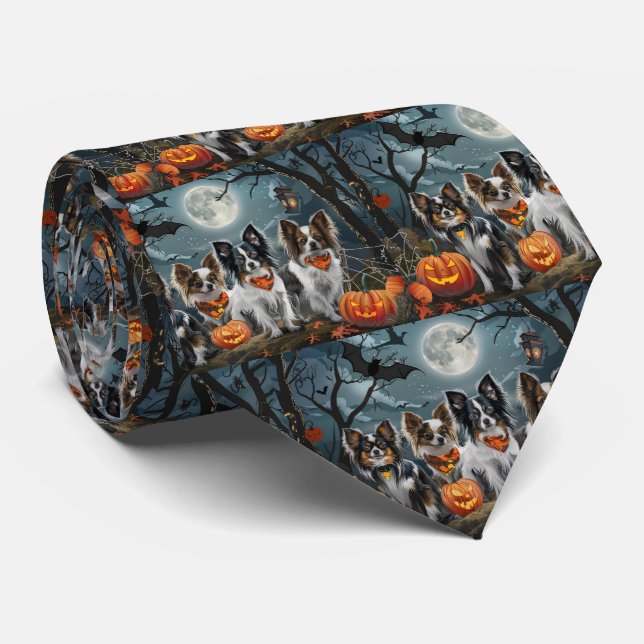 Gravata Papillon Halloween Spooky (Rolled)