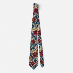 Gravata Papoulas Florais Art Nouveau de William Morris Pad