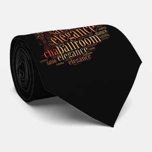 Gravata Par dançante como palavras design de nuvem