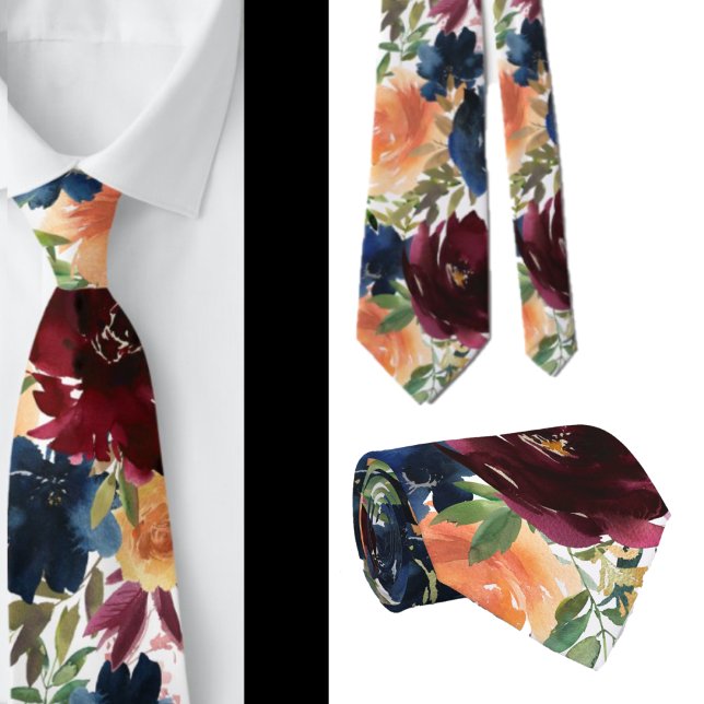 Gravata para Cavalheiros | Necktie Floral para Cas (Criador carregado)