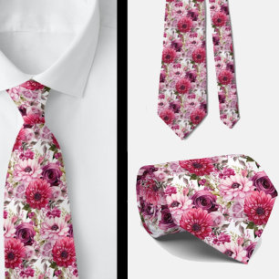 Gravata para Homens   Necktie Floral para Casament
