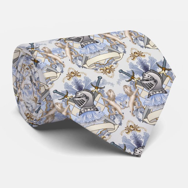 Gravata Parada da Família Cavaleiro Azul (Rolled)