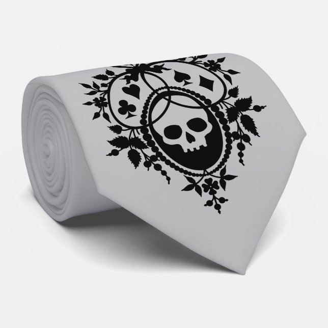 Gravata Parafuso com caveira e roupas de pescoço (Rolled)