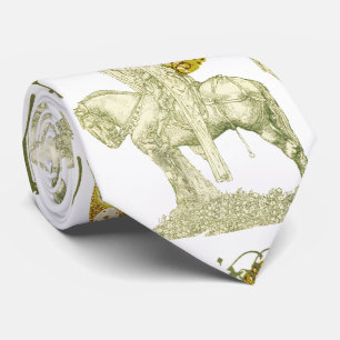 Gravata PARCIFAL EM BUSCA DE HOLY GRAIL - Amarelo Branco