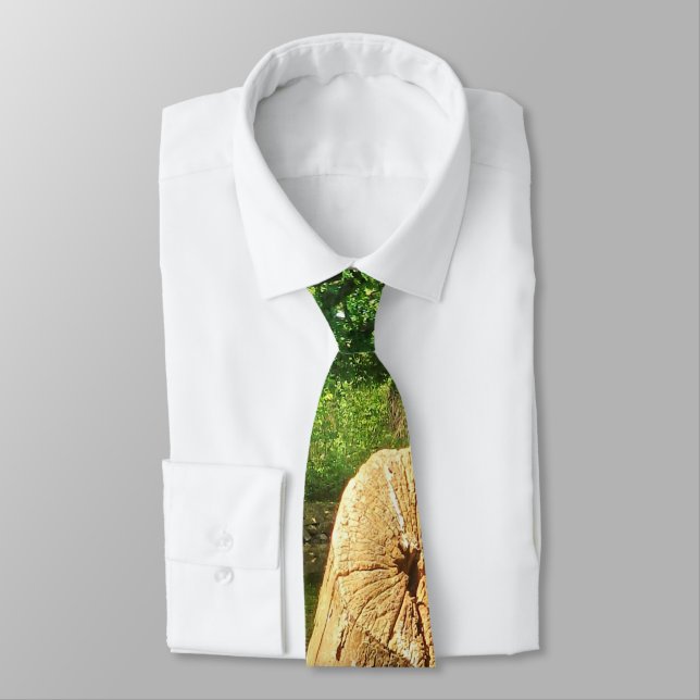 Gravata Parque do Lago Fotografia do Tronco Árvore (Amarrado)