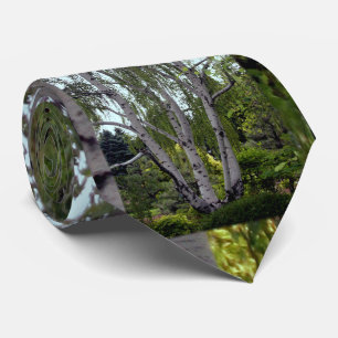 Gravata Pássaro Branco na Floresta Encantada