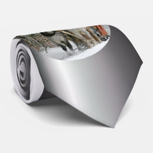 Gravata Passeio em Snowy Forest