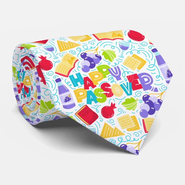 Gravata Passover Festive Tie (Rolled)