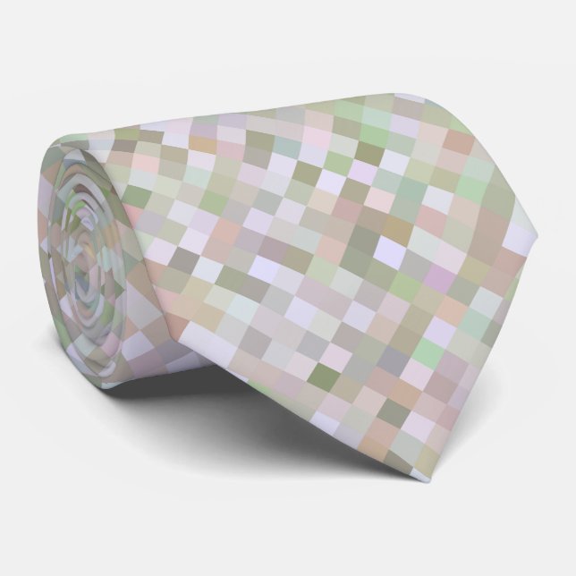 Gravata Pastel Colorido (Rolled)