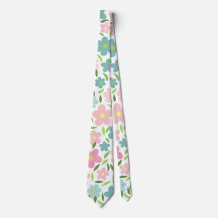 Gravata Pastel Ditsy Floral Shabby Chic Coquette