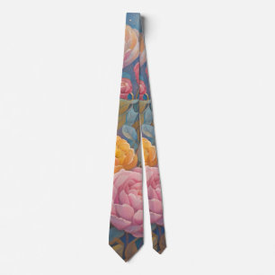 Gravata Pastel Floral Garden