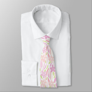 Gravata Pastel Floral Retro (10)