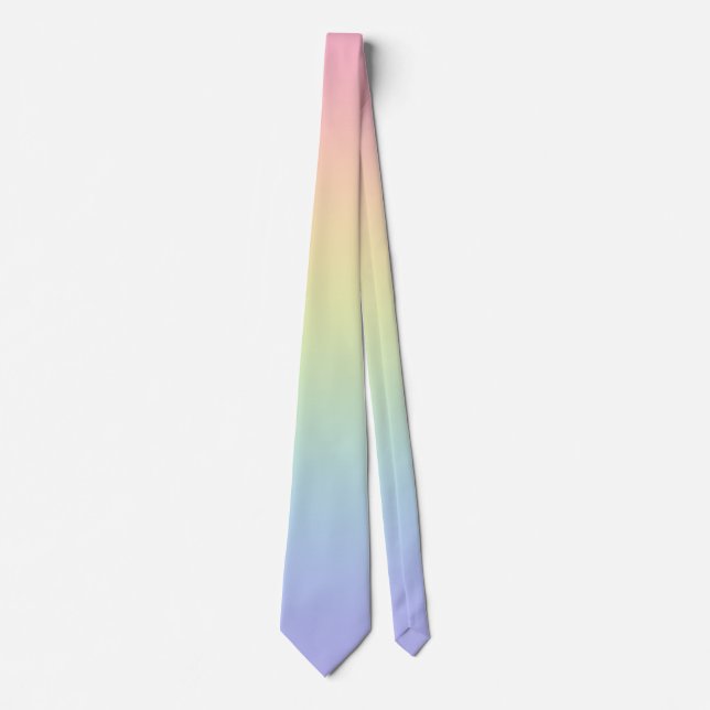Gravata Pastel Rainbow (Frente)