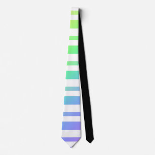 Gravata Pastel Rainbow Stripes Abstrato Blur Art Design