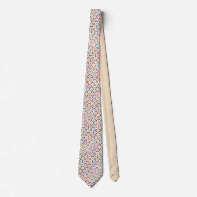 Gravata Pastel Wood Slices Neck Tie (Frente)