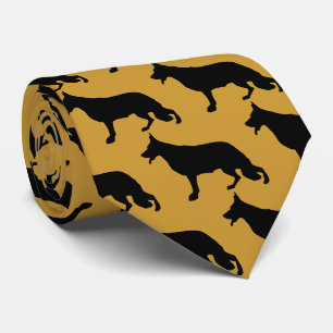 Gravata Pastor preto dourado vermelho