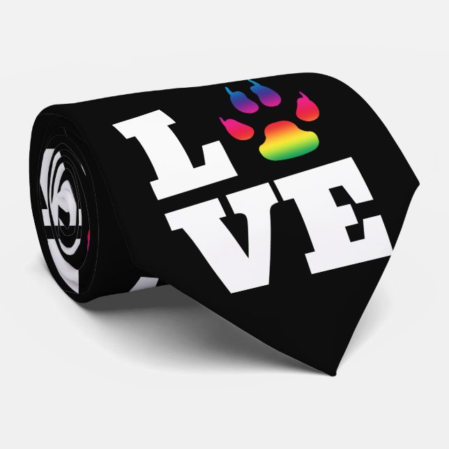 Gravata Pata arco-íris (Rolled)