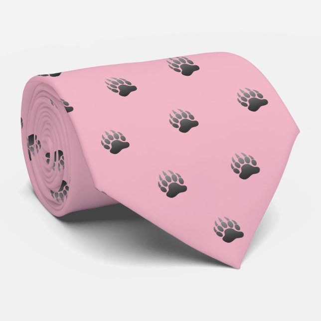 Gravata Pata de urso metálica (rosa pálido) (Rolled)