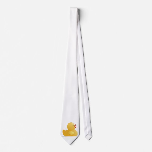 Gravata Pato de Borracha Amarelo (Frente)