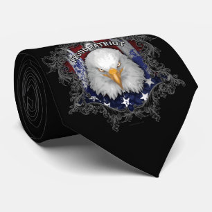 Gravata Patriota Americano Orgulhoso