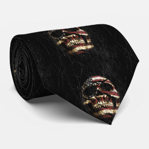 Gravata Patriota do Crânio dos Estados Unidos