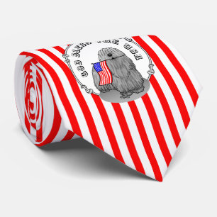 Gravata Patriótica American Flag USA Puli Dog (cinza) Dive
