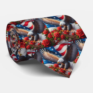 Gravata Patriótica Americana