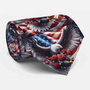 Gravata Patriótica Americana