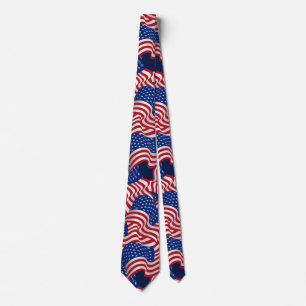 Gravata Patriótica da Bandeira Americana
