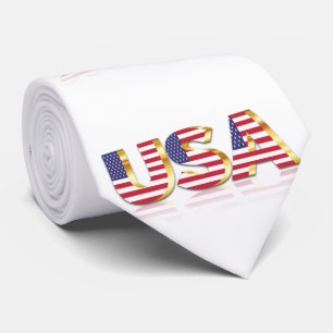 Gravata Patriótico USA Flag Neck Tie