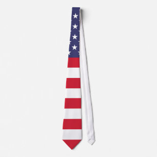 Gravata Patriotismo Americano Bandeira dos EUA